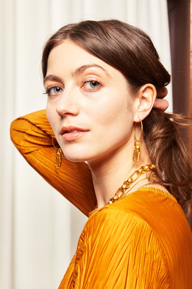 Image of Boucles d'oreilles IRMA plaquées or