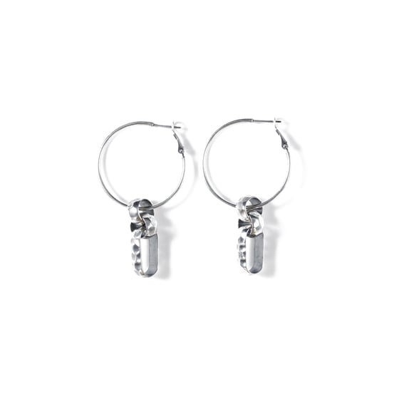 Image of Boucles d'oreilles IRMA plaquées argent vieilli