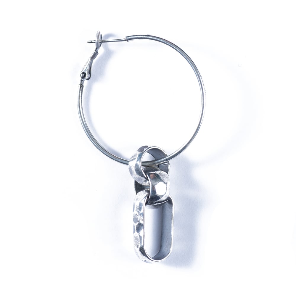 Image of Boucles d'oreilles IRMA plaquées argent vieilli