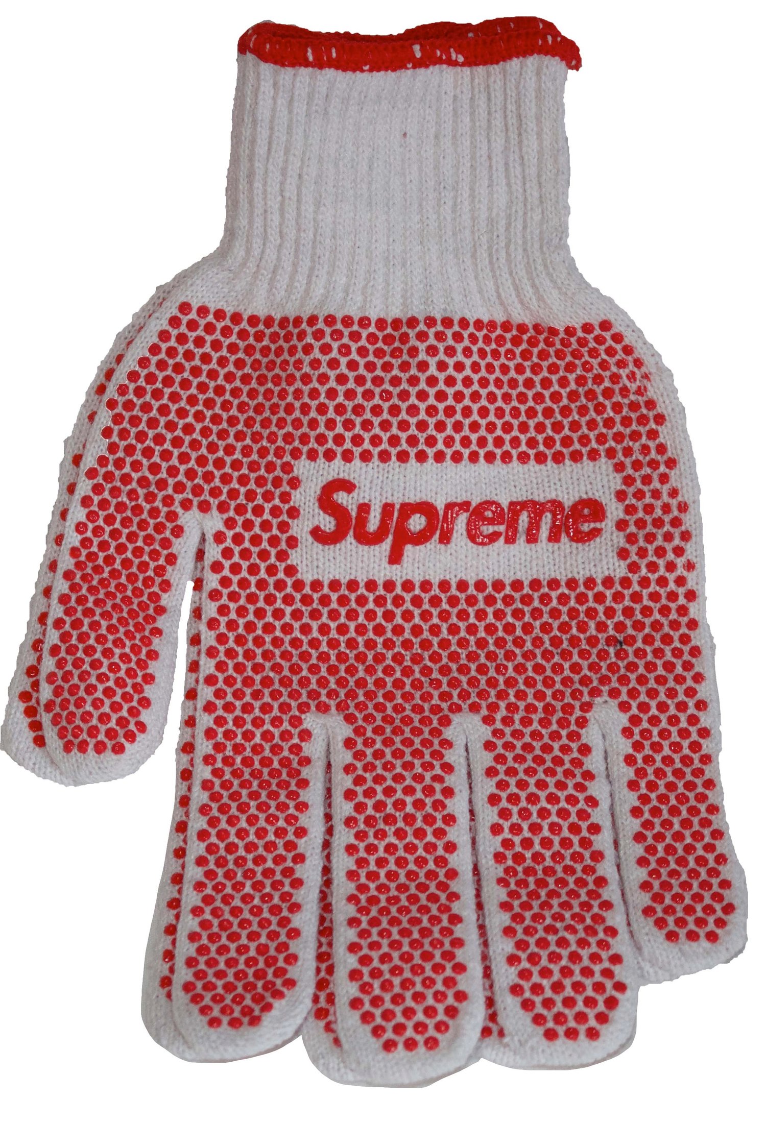 Supreme grip work gloves white Clearance