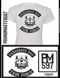 Image 3 of Womens style V-neck and Crew neck tight fit white