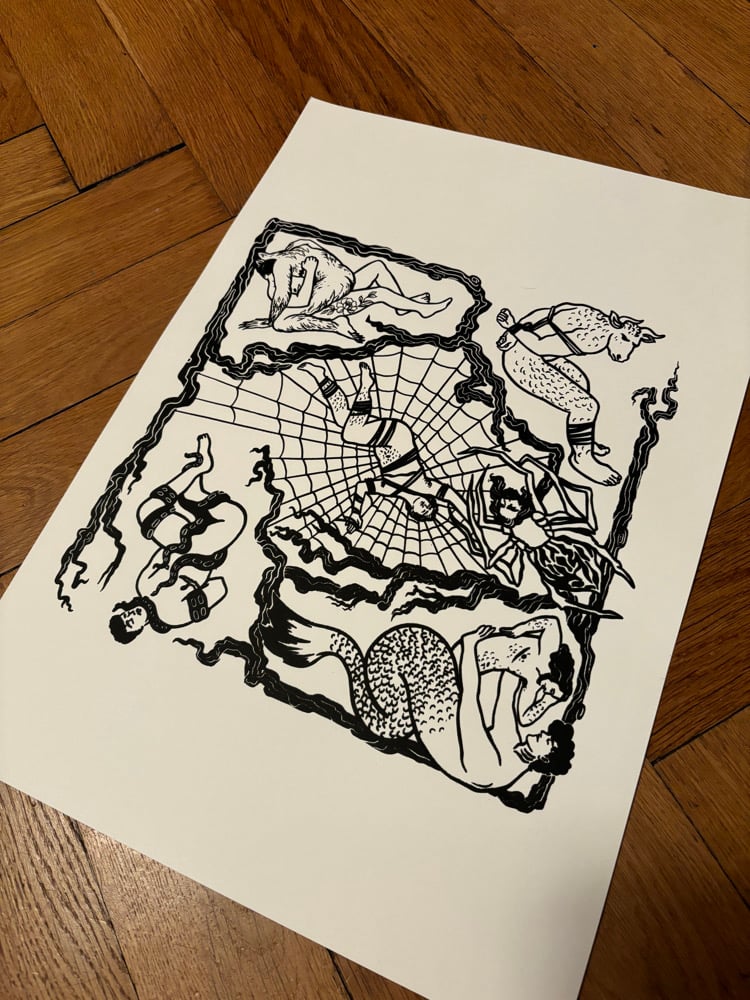 Image of Large Kink Screenprinted Prints