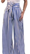 High-Waist Balloon Stripe Pants