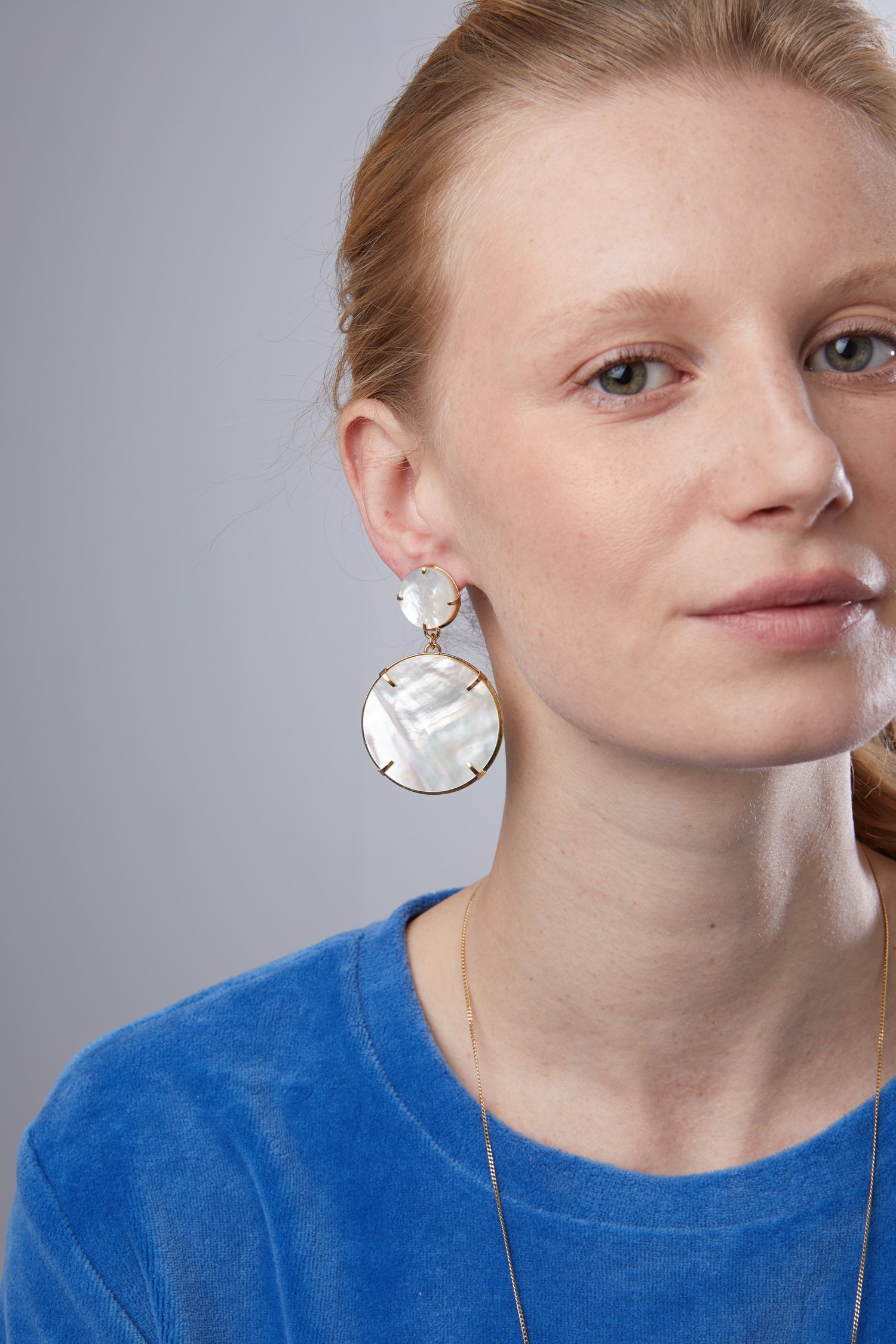 Image of Grandes boucles d'oreilles Nacre