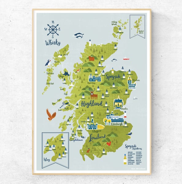 Image of Scottish Whisky Map