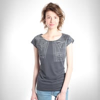 Image 1 of GreyGeometric Bamboo T