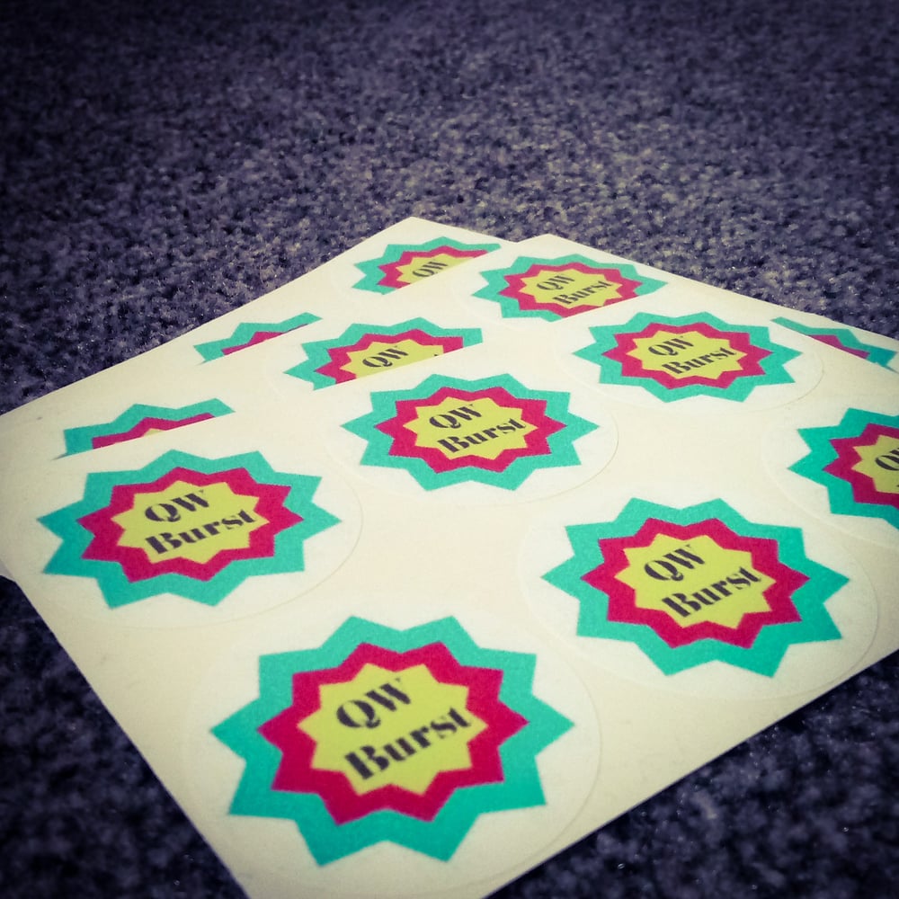 Image of Quick Whip Burst Stickers