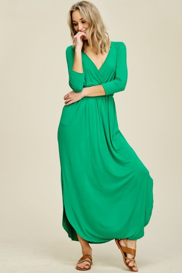 Image of Miranda Green Wrap Dress