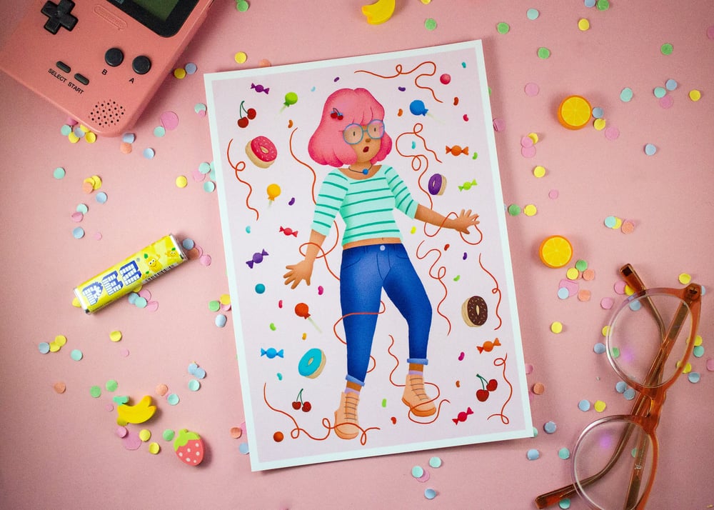 Image of Candy Girl - Mini Print