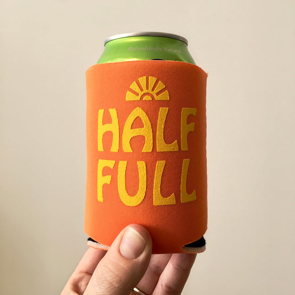 Half Full / Half Empty can cooler-two color choices