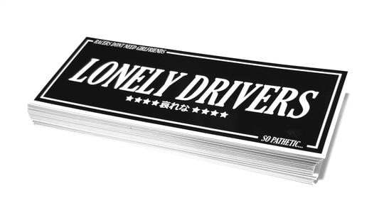 Image of Lonely Drivers Original Black Sticker