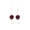 SMALL TAC TAC EARRINGS _ BURGUNDY