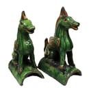 Image of Chinese Roof Tiles: Pair of Longma