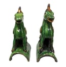 Image of Chinese Roof Tiles: Pair of Longma