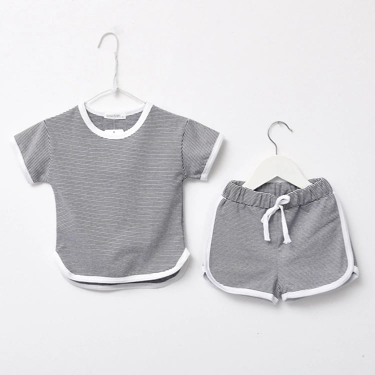 Image of Stripe Top & Shorts Set (5 Colours)