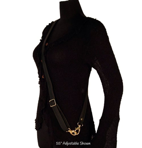 Image of Dooney & Bourke Replacement Adjustable Shoulder/Crossbody Strap - 1" Wide - Choose Leather + Hooks