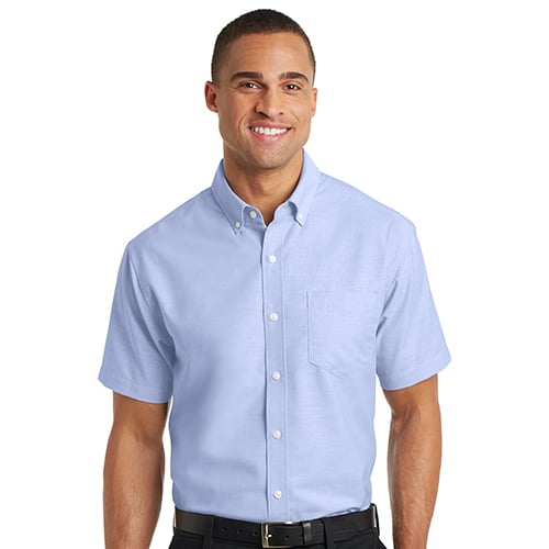 Image of Men's Port Authority Short Sleeve SuperPro Oxford Shirt ( S659 )