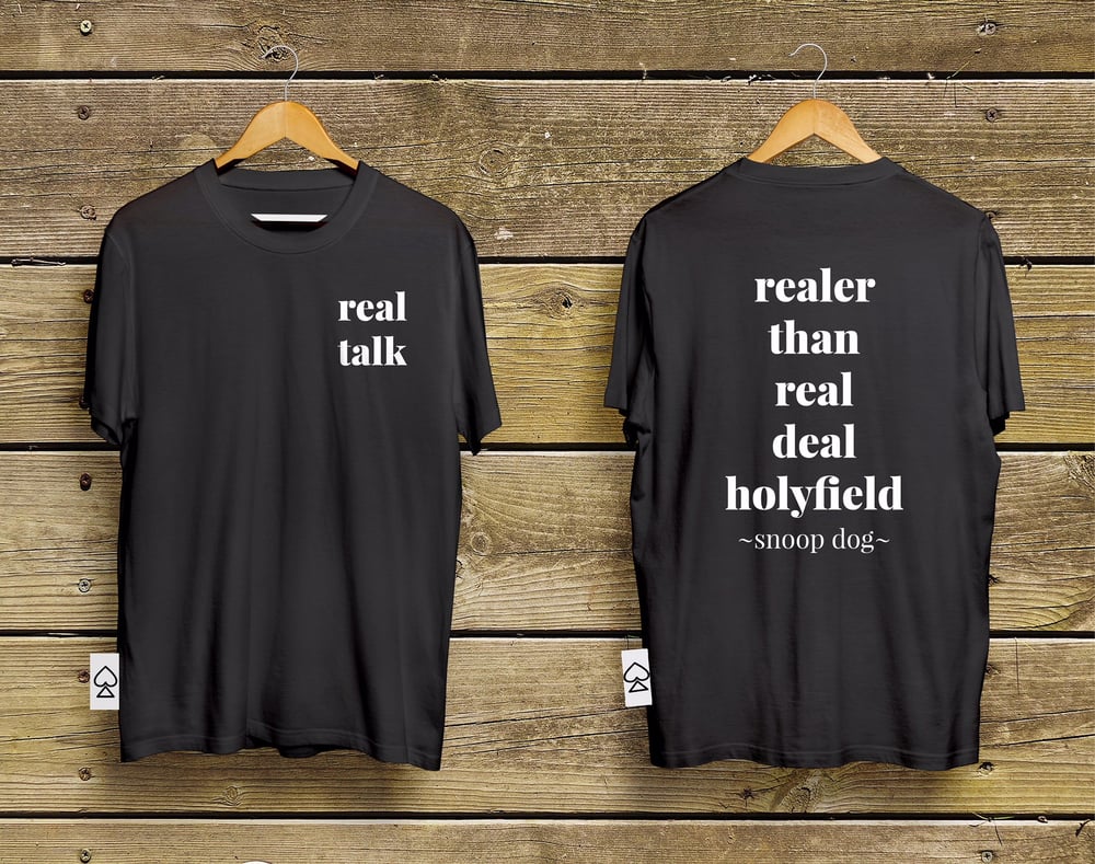 Image of real talk - realer than real deal holyfield