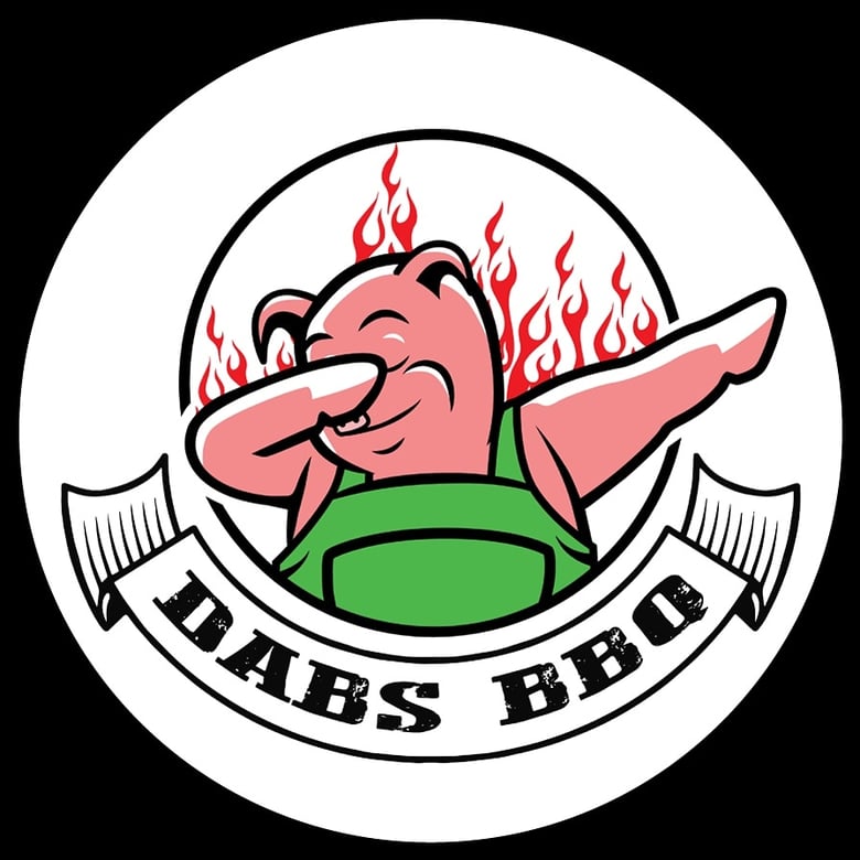 Image of Dabs BBQ Logo 3x3 Sticker
