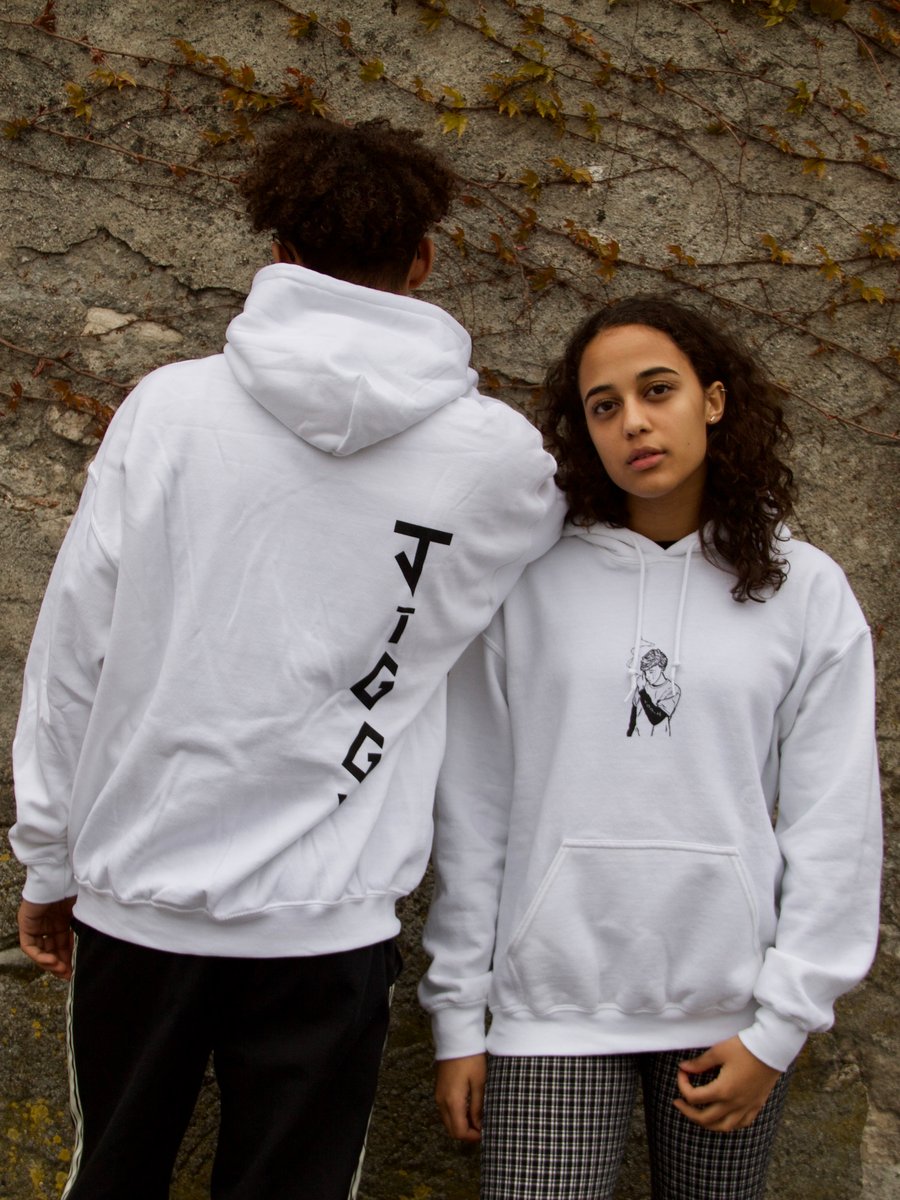 Cool best sale white hoodies