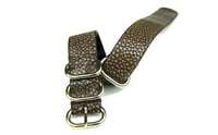 Image 1 of Brown stingray NATO strap