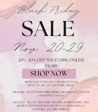 Black Friday Sale 20%-30% off/ codes LD6BX(30%),CLLHS(25%),FLLTL(20%)