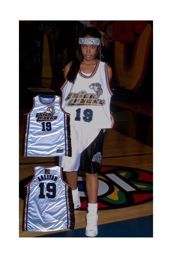 AALIYAH 1996 MTV ROCK N JOCK #19 BRICKLAYERS Basketball Jersey 90S HIP HOP  PARTY SHIRT – BuyMovieJerseys