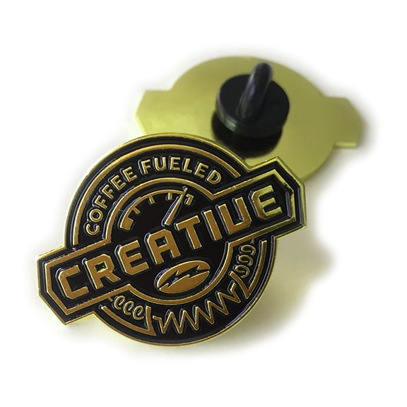 Image of COFFEE FUELED Lapel Pin