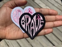 Image 1 of Brave Cancer Heart Patch / Custom Colors