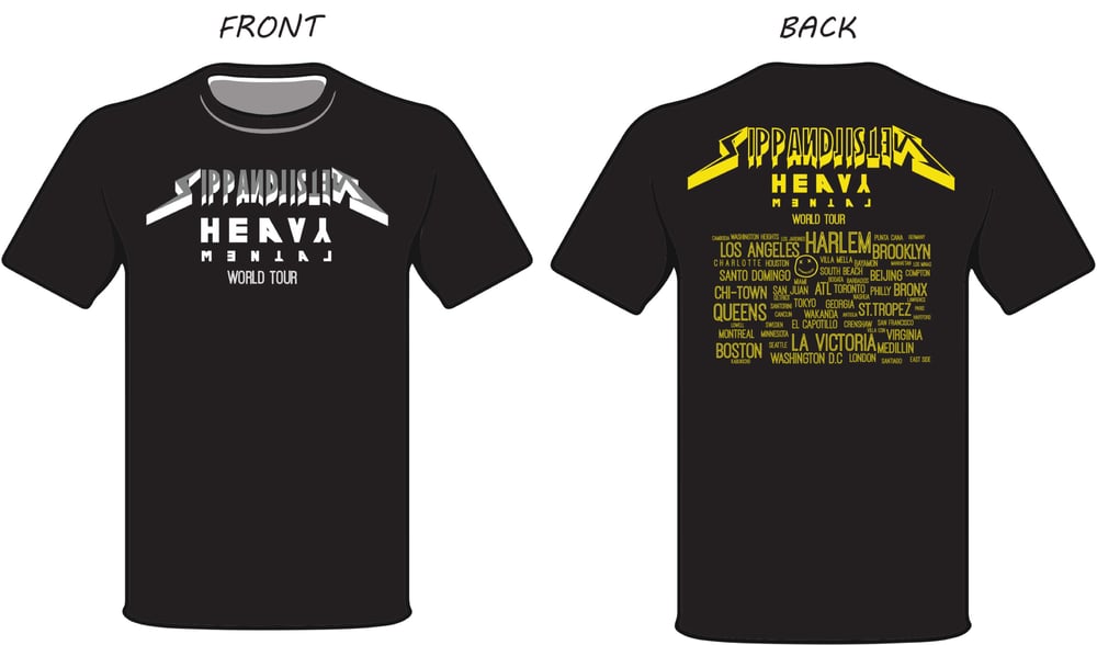 HEAVY MENTAL WORLD TOUR TSHIRTS