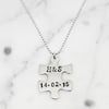 Personalised Puzzle Piece Sterling Silver Necklace