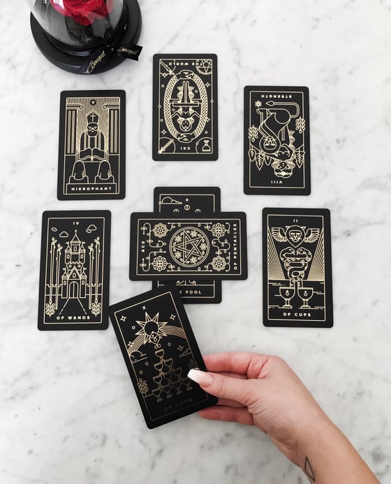 Image of Collectors Piece - Tarot Cards "GOLDEN THREAD"