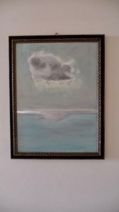 Image of Storm Cloud with Pool of Silver Light