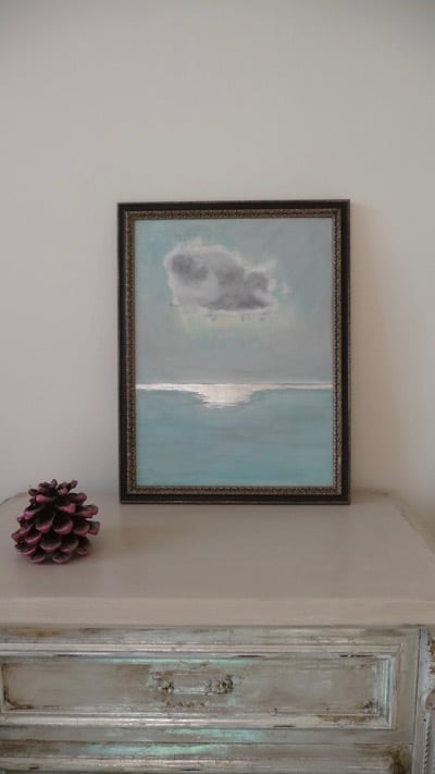 Image of Storm Cloud with Pool of Silver Light