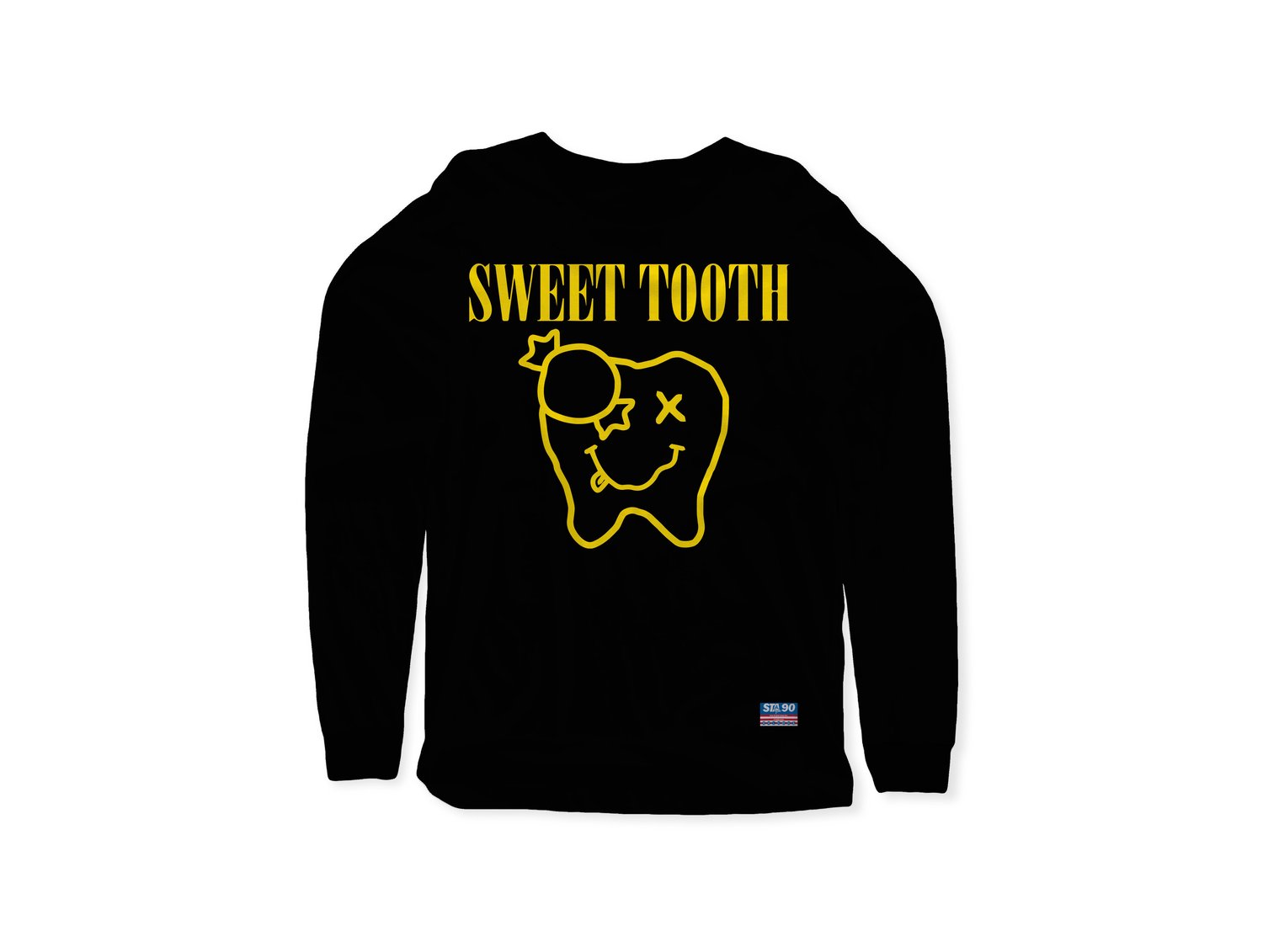 Image of Sweet Nervana Long Sleeve Black Tee