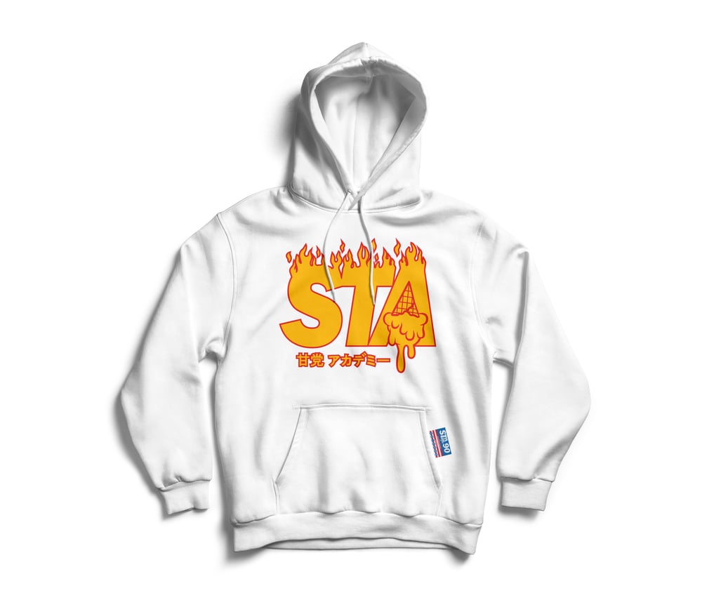 Image of STA Flame James Hoody White (Limited)