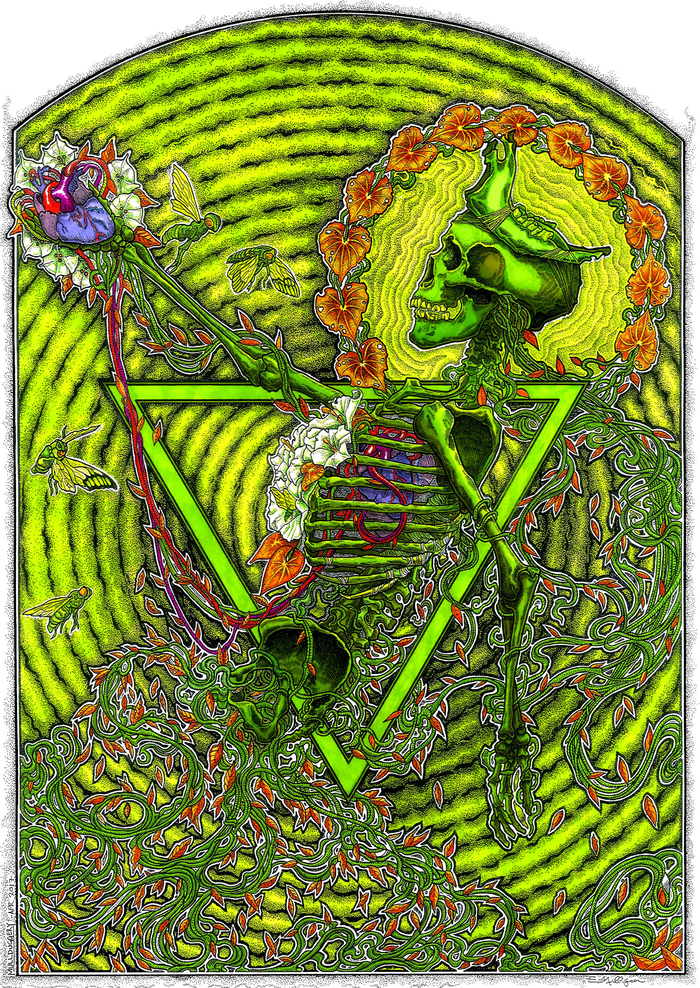 Image of 'Heart Garden I' (Colour Variant 2) - Print