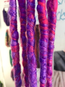 Image of Wool felt crochet dreadlocks