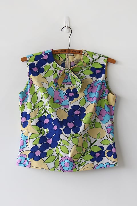 Image of SOLD Paint By Numbers Bow Blouse