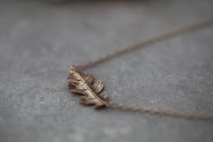 Image of *SALE* oak leaf necklace (in silver or 9ct gold)