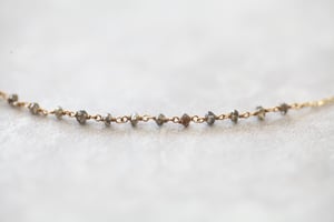 Image of *NEW Limited edition* delicate natural cut diamond briolette necklace
