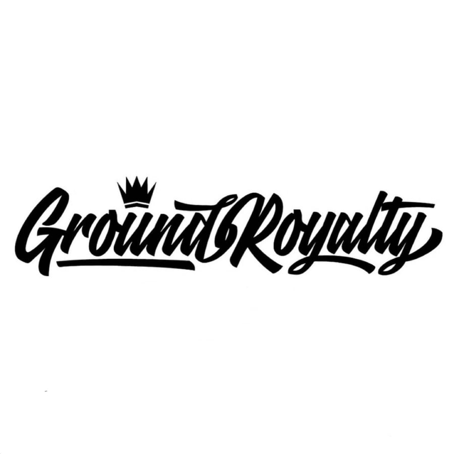 Image of small ground royalty sticker