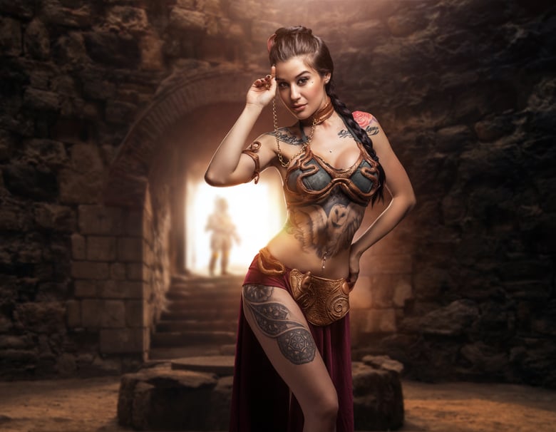 Image of SIGNED SLAVE LEIA POSTER