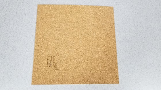 Image of 300mm Square Adhesive Cork bed insulator 3mm thick