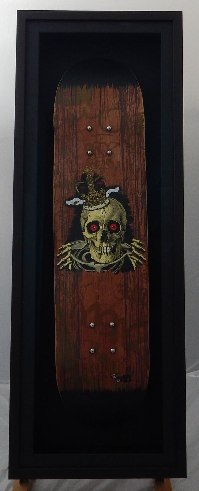 Image of DFACE - KING RIP "FRAMED SKATE DECK".