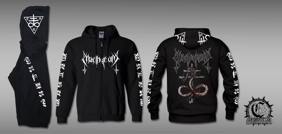 Image of Abominations Zipped Hoodie.