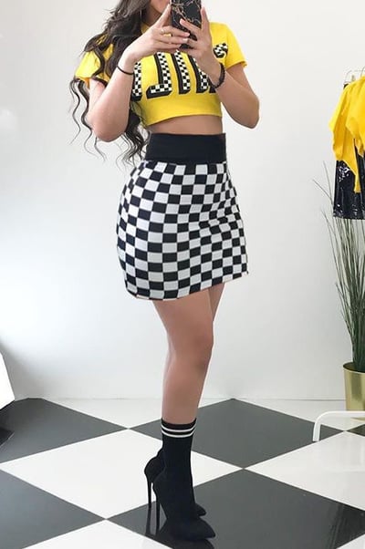 Image of Summer Motorcycle Print "CHILL" Two-Piece Set