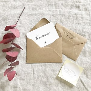 Image of "L'AMOUREUSE" Etiquette canson
