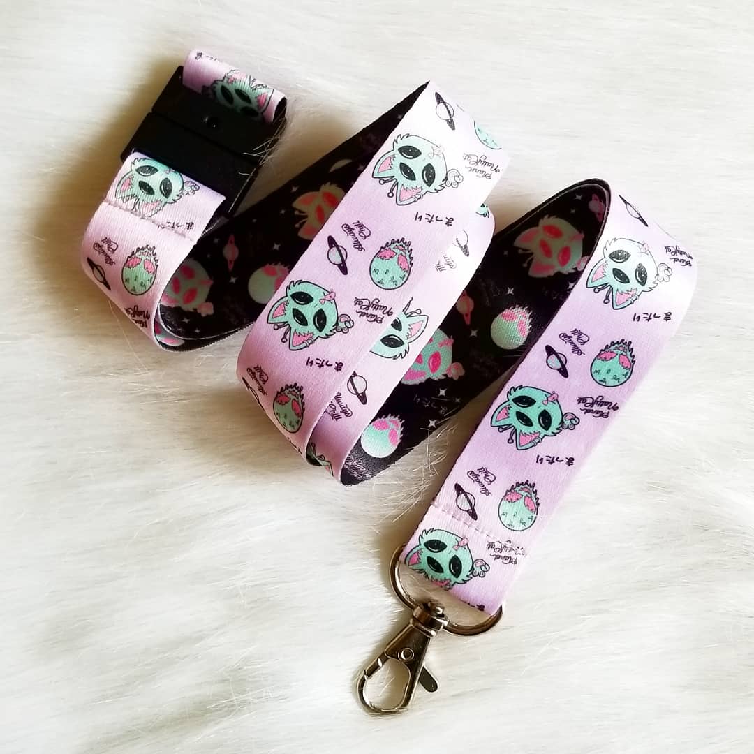 Image of Space Kitty Lanyard