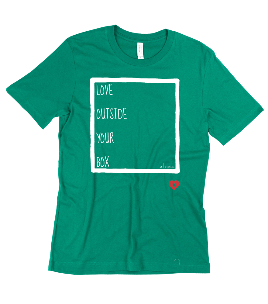 Image of Unisex 'Love Outside Your Box' T-Shirt KELLY HEATHER